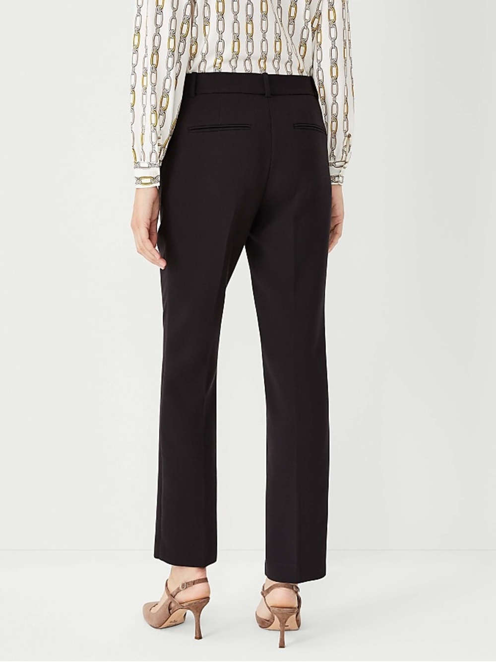 Ann Taylor Navy Sophia Curvy Dress Pants